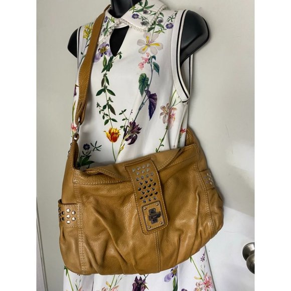 Rafe Tan Large Leather Shoulder/Crossbody Bag - Picture 10 of 16